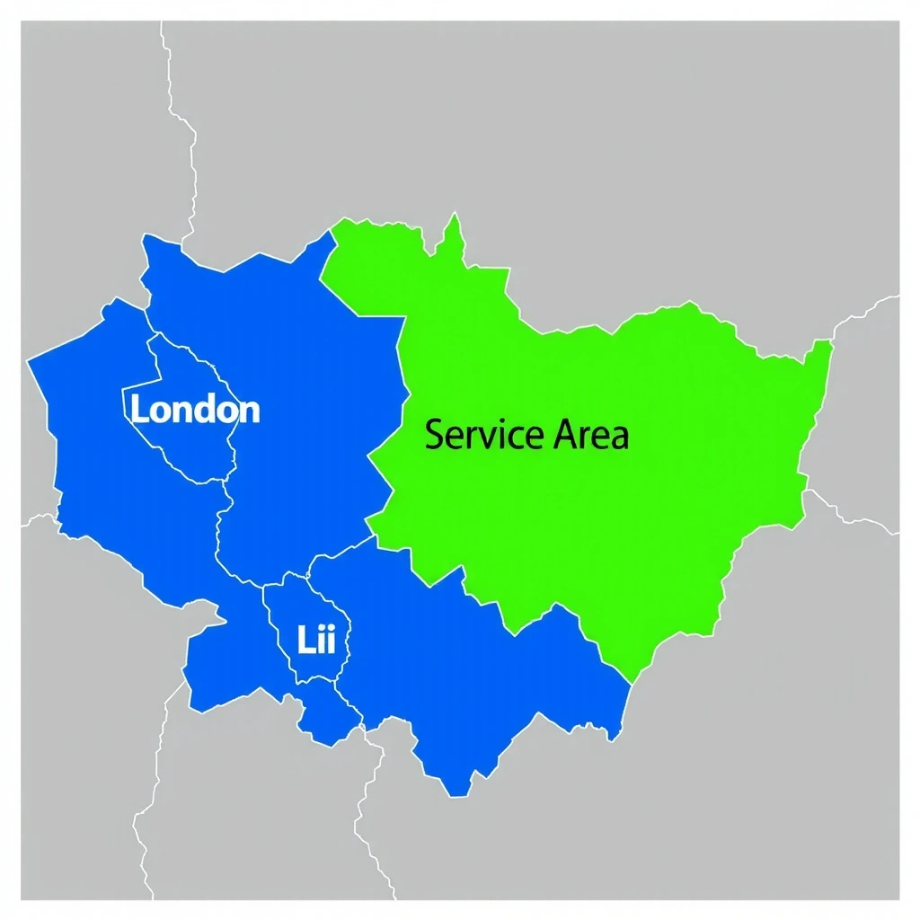 CleanHaven service area coverage map across London