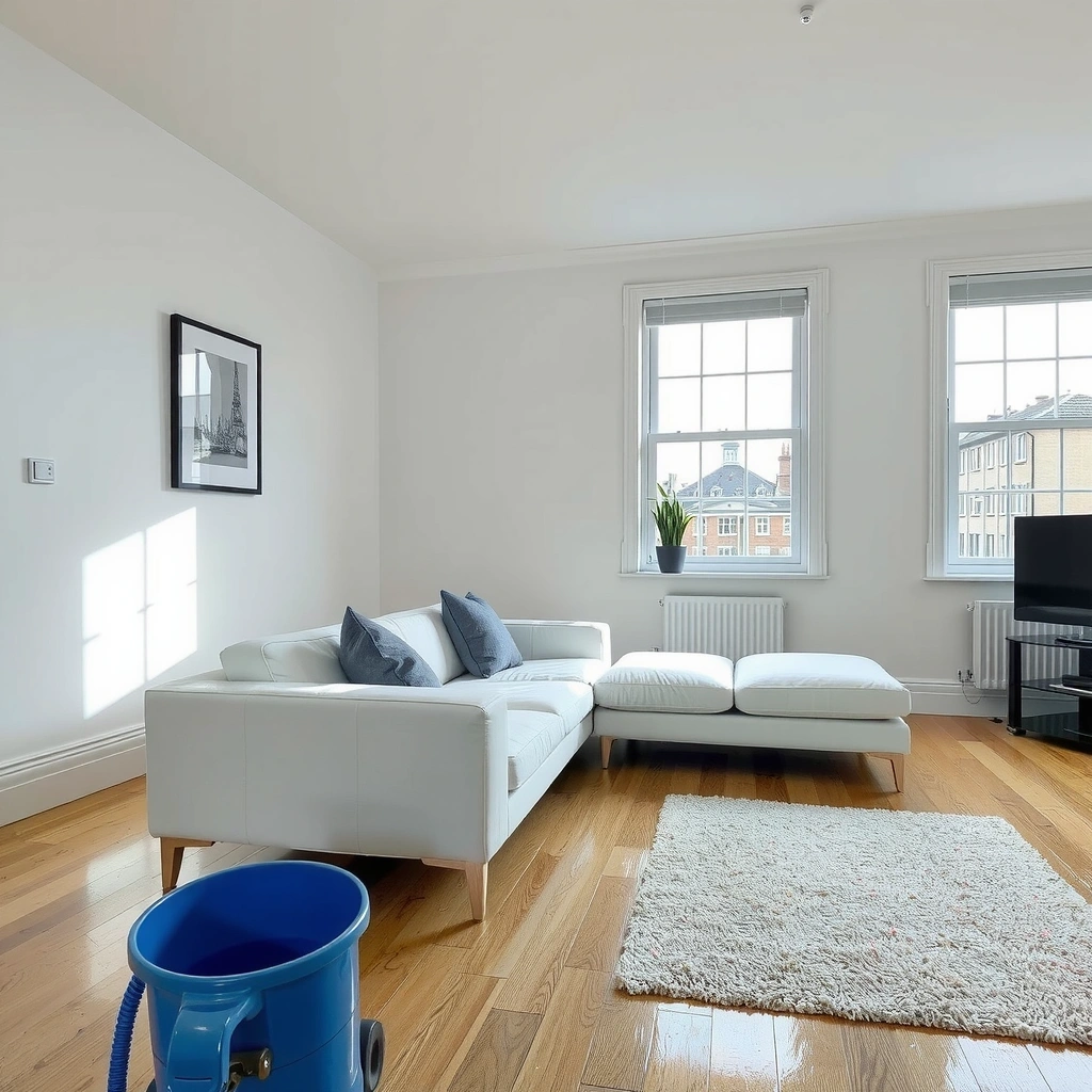 Professional cleaning service in London showing pristine home interior